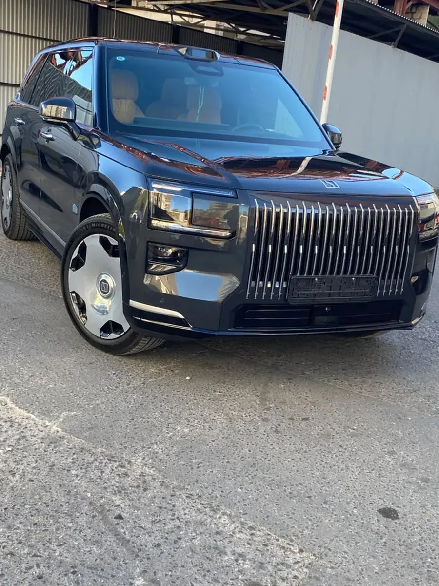 Hongqi Guoya вполоборота, хромированная решётка
